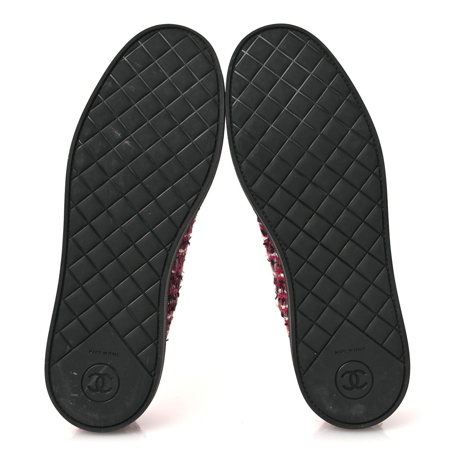 CHANEL TWEED GROSGRAIN SEQUIN PEARL LACE UP SNEAKER BLACK