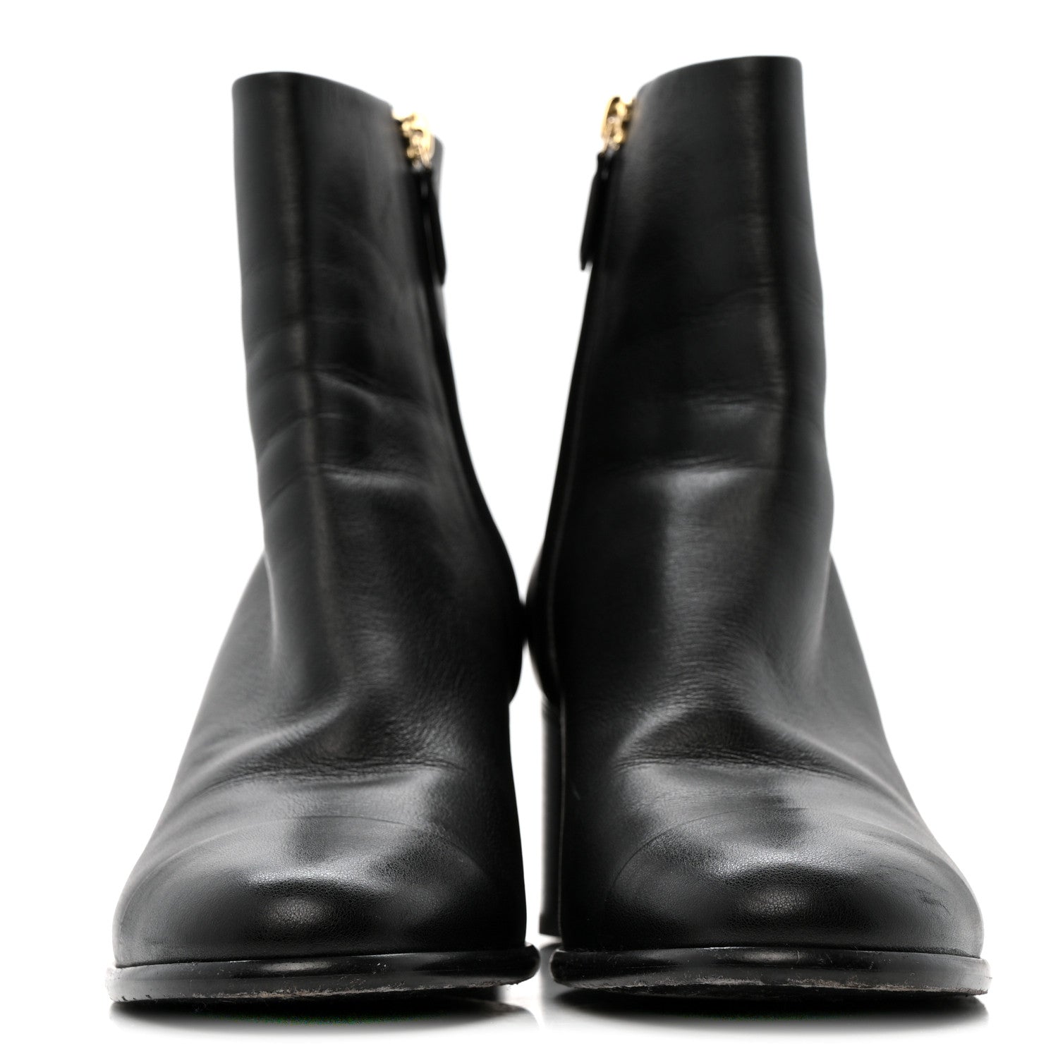 BOTTEGA VENETA CALFSKIN LEAN ANKLE BOOTS FONDANT BLACK