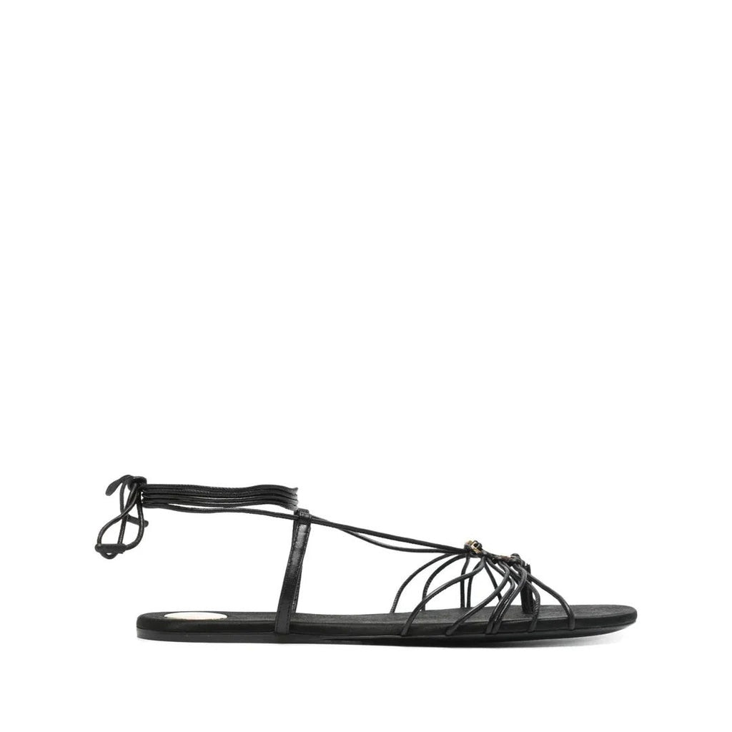 Saint Laurent Suede Babylone Slippers - Black