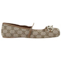 Gucci Shearling Ballerinas - GG Beige/Ebony