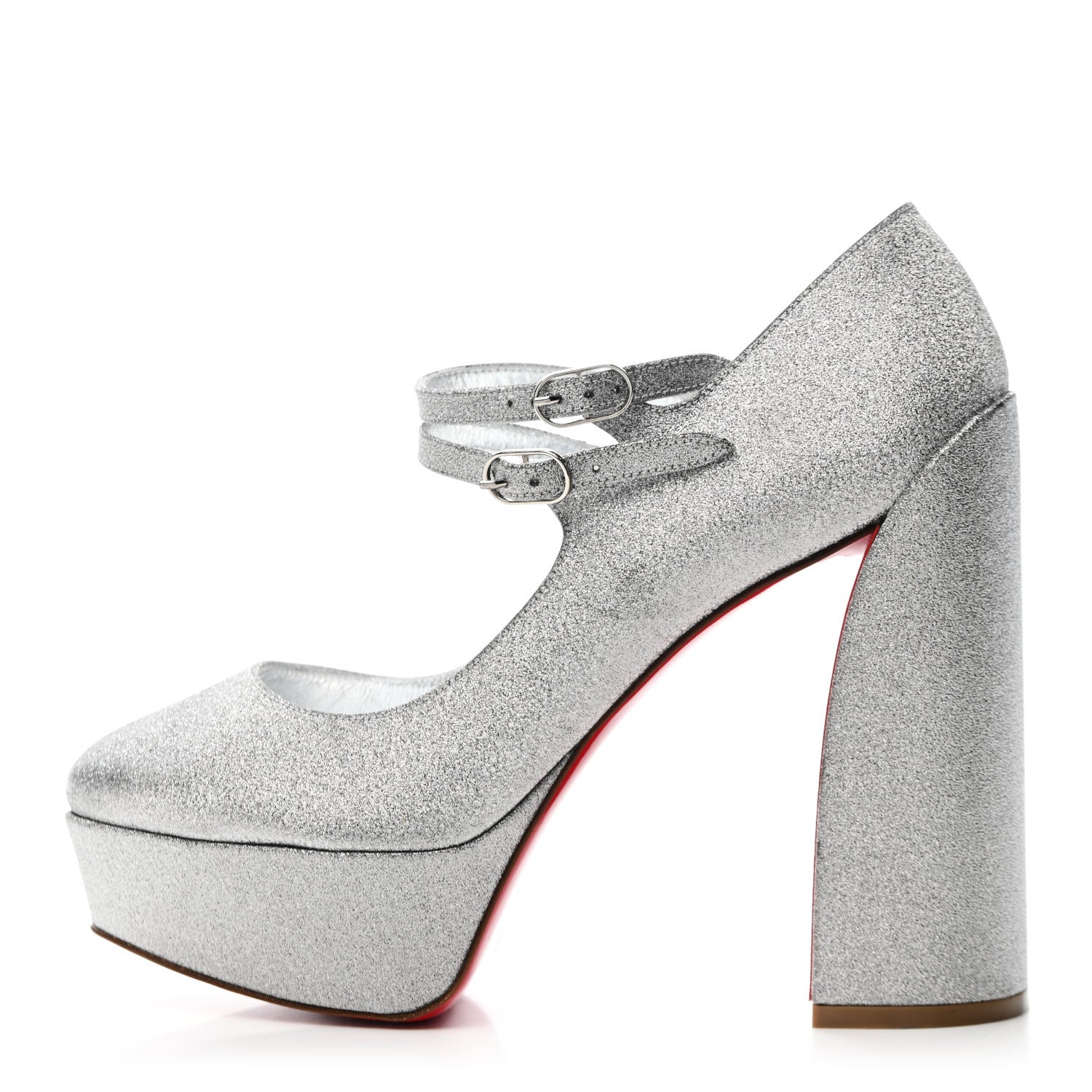 MIU MIU PUMP SILVER