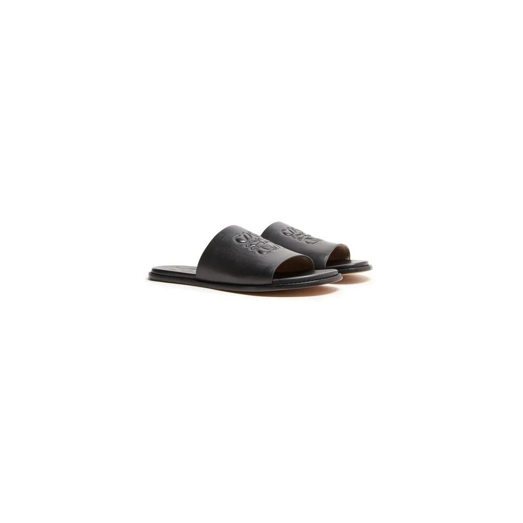 Loewe Sculptural Anagram Sandals - Black