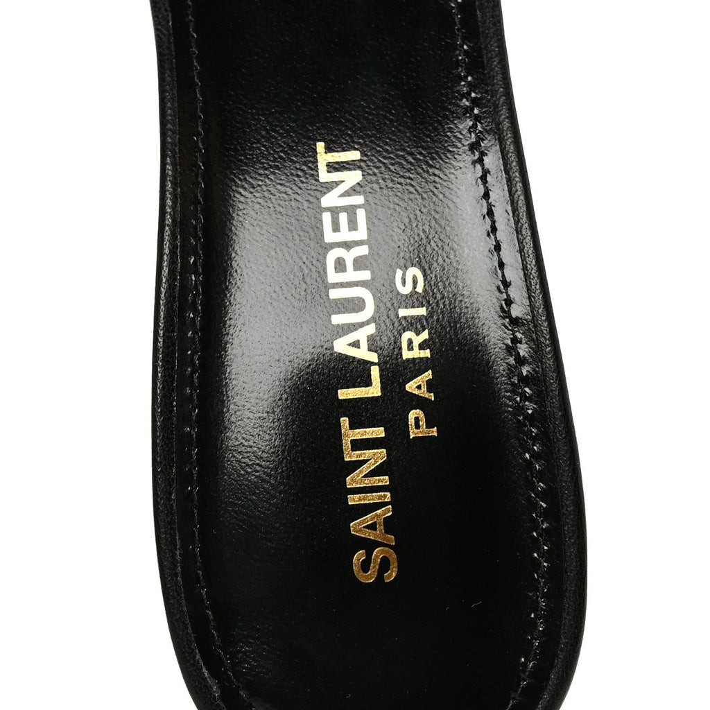 LOEWE EMILY LAMBSKIN LEATHER MULES BLACK