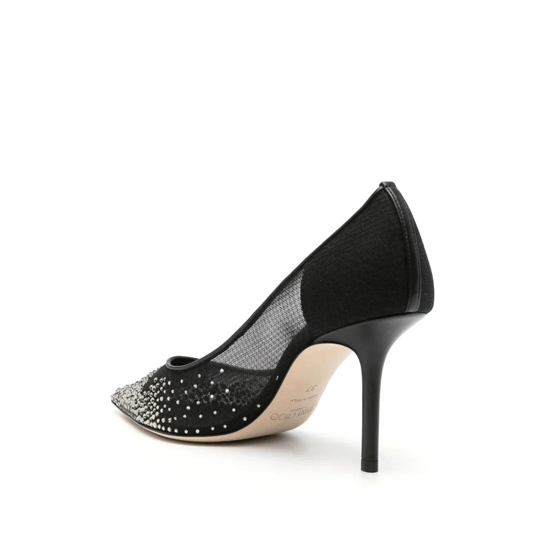 Jimmy Choo Love 85 Ballet Pink Pump - Black