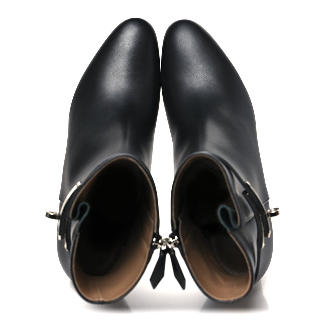 HERMES SAINT GERMAIN ANKLE BOOT CALFSKIN BLACK SHW
