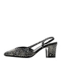 CHANEL BEIGE BLACK CAP TOE CC SLINGBACK PUMPS BEIGE FLAT
