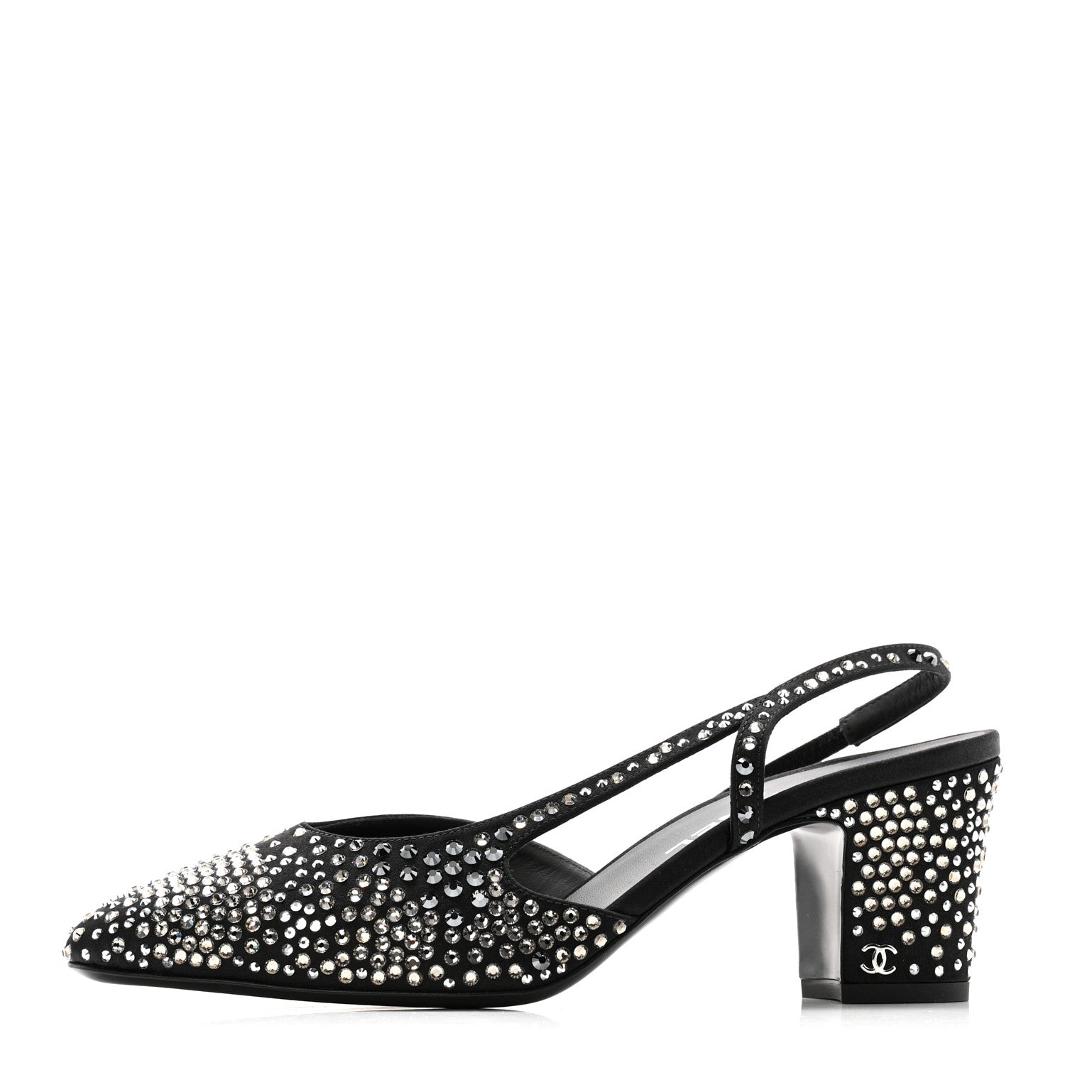 CHANEL BEIGE BLACK CAP TOE CC SLINGBACK PUMPS BEIGE FLAT