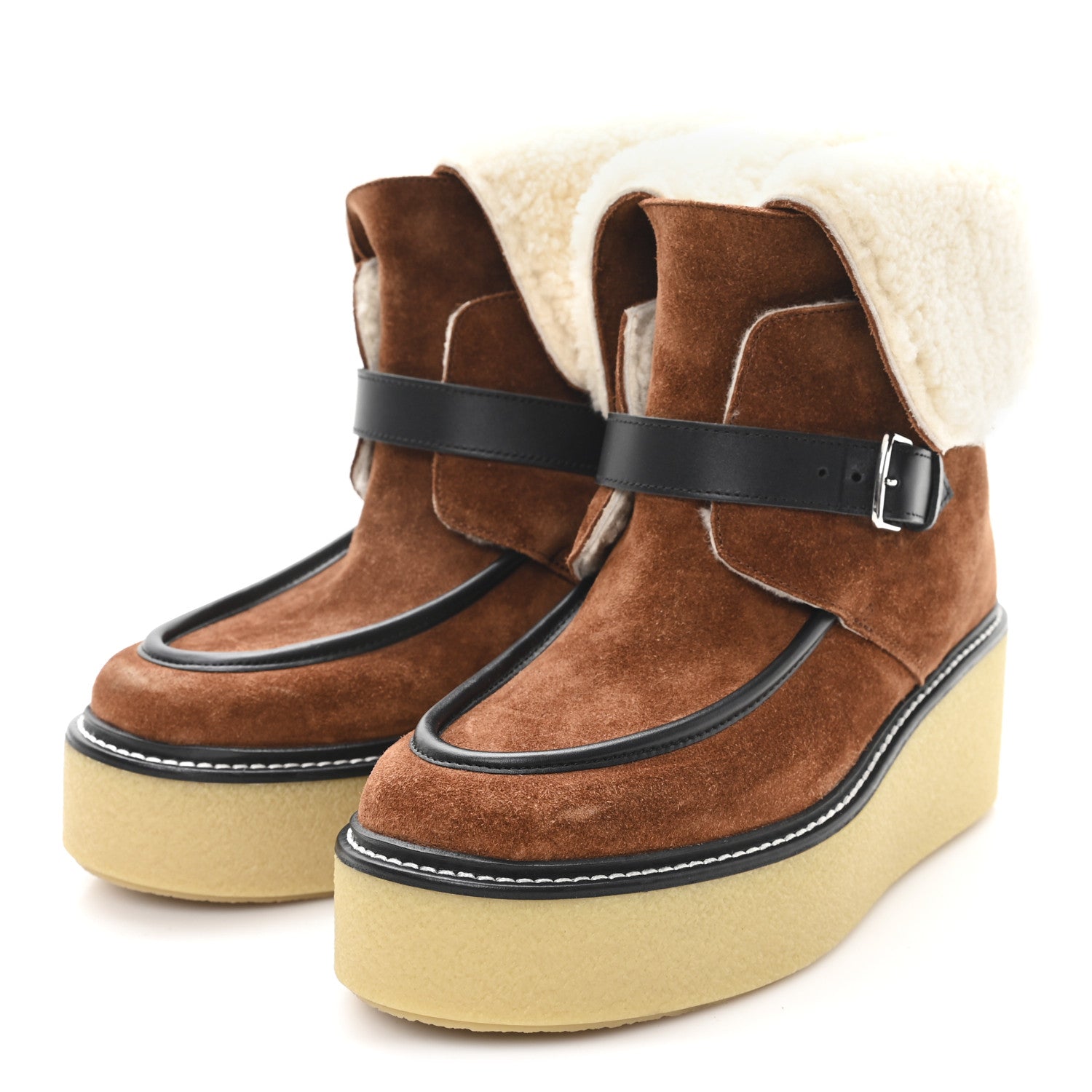 CELINE SUEDE ANKLE BOOTS BROWN