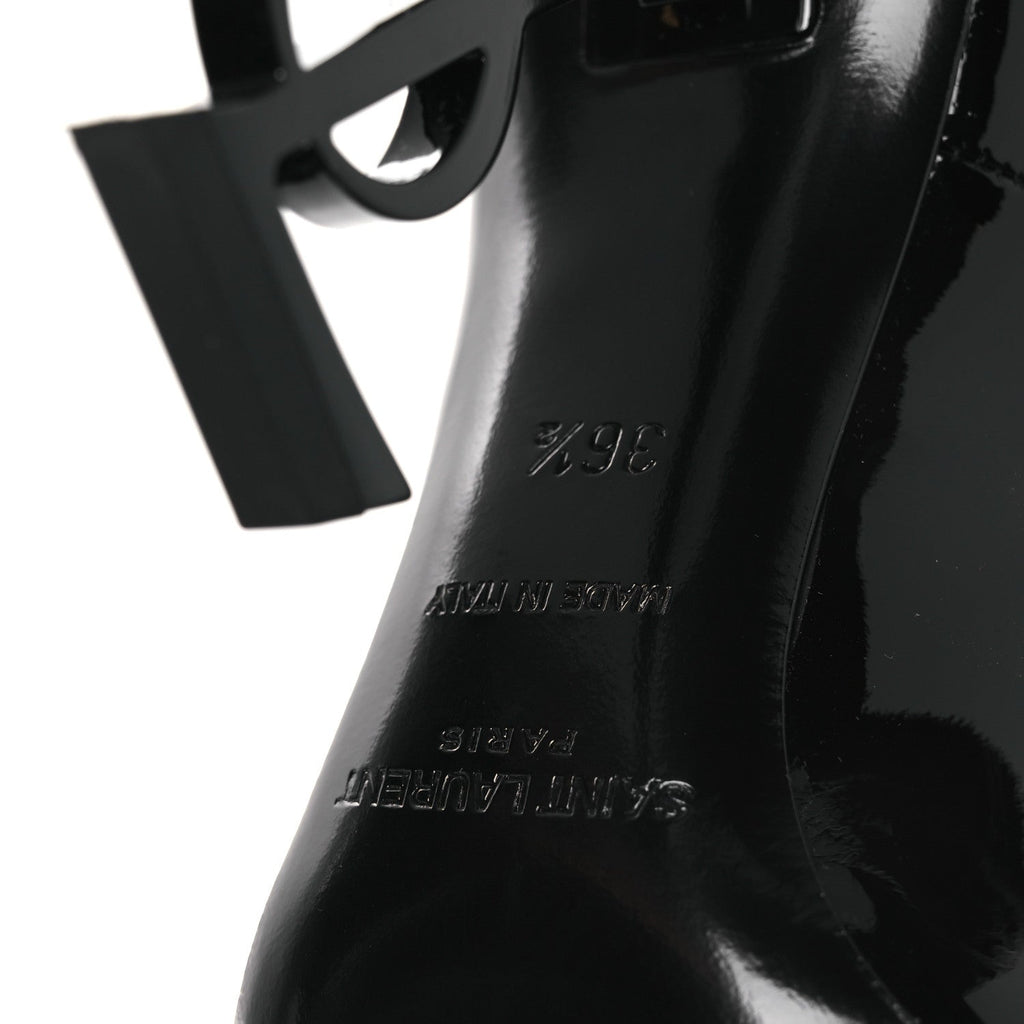 SAINT LAURENT OPYUM PUMPS PATENT BLACK