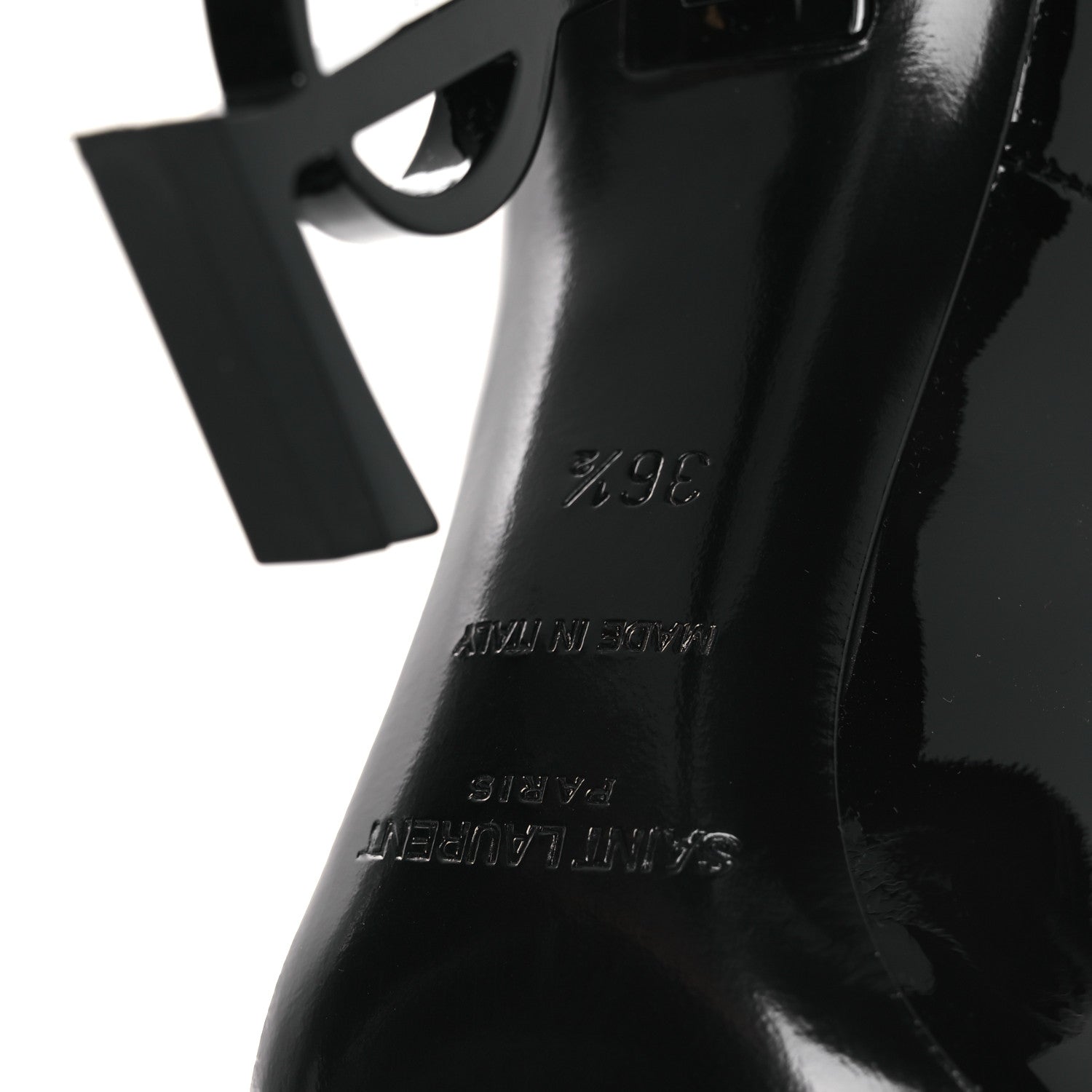 SAINT LAURENT OPYUM PUMPS PATENT BLACK