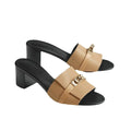 Hermès Hermes Calfskin Gigi 50 Sandal Gold - Beige/Tan