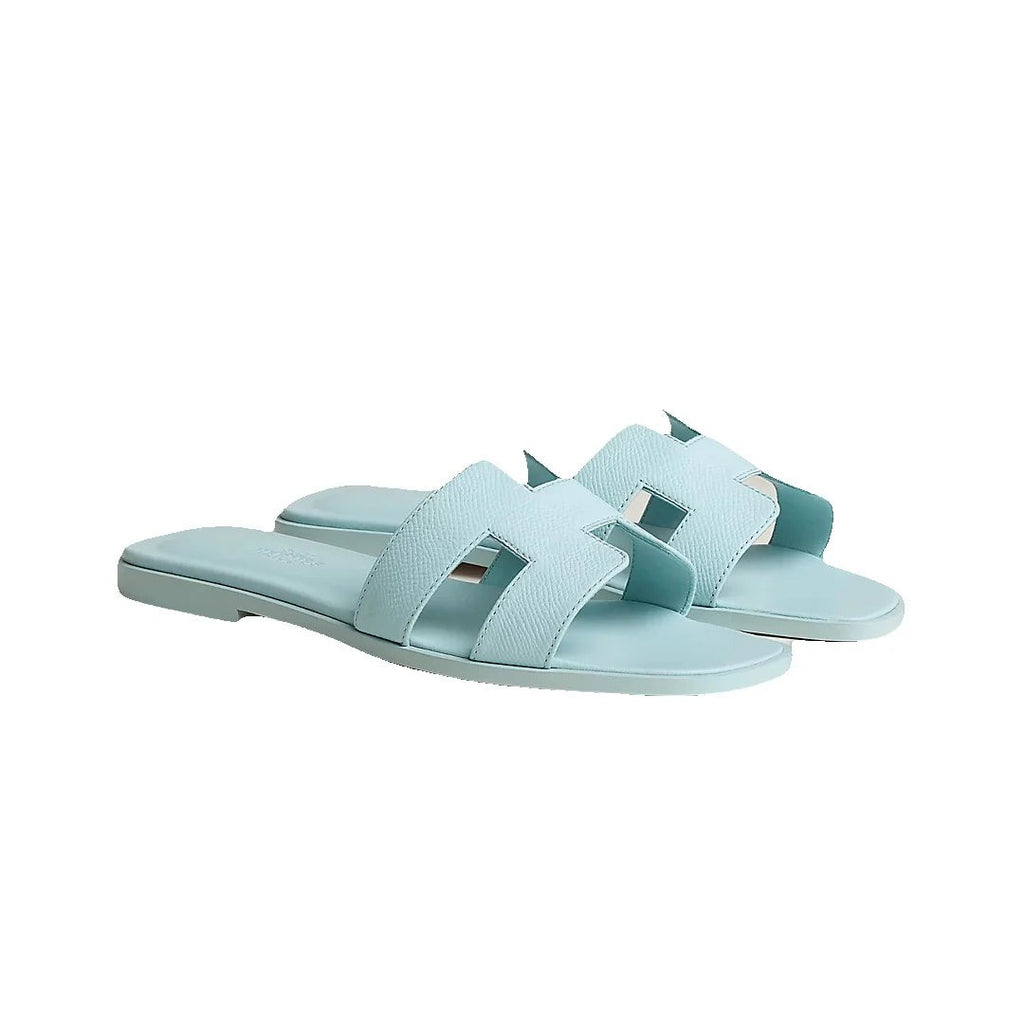 Hermès Oran Sandal Beige - Light Blue