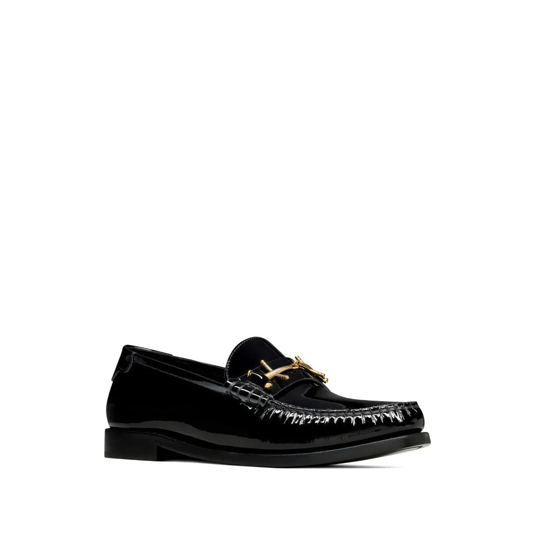 Saint Laurent Le Loafer Loafers - Black patent with horsebit