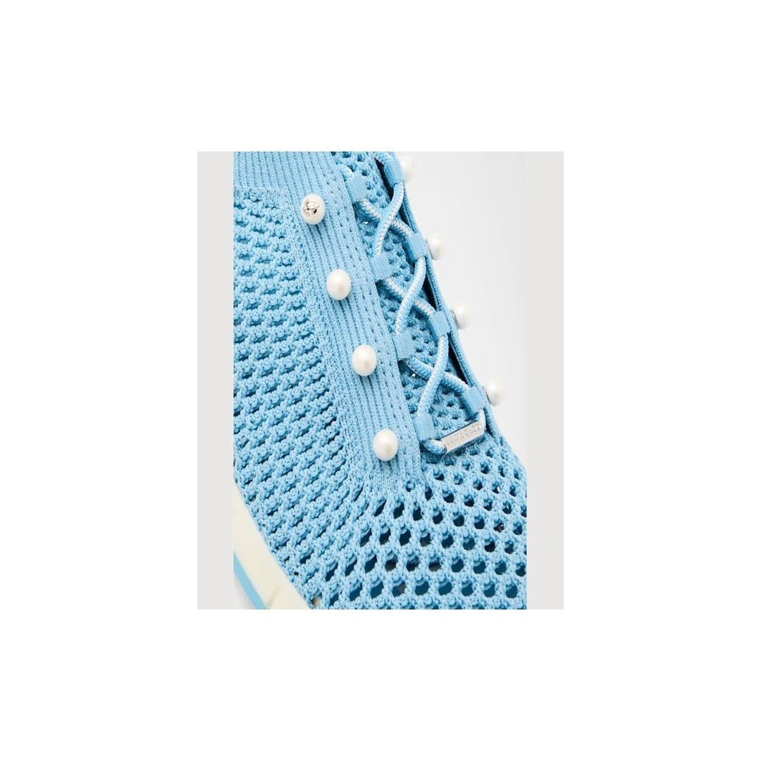 Jimmy Choo Veles Pearl Lace-Up Sneakers - Blue