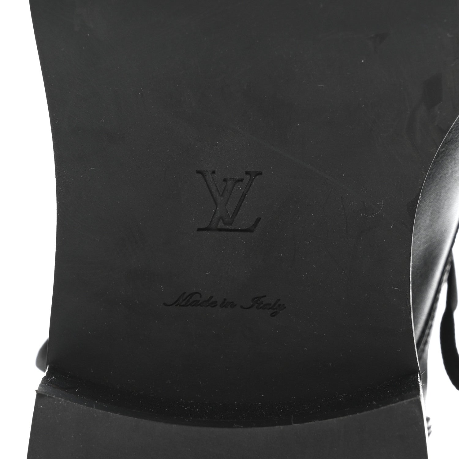 LOUIS VUITTON CALFSKIN WONDERLAND FLAT RANGER BOOTS BLACK