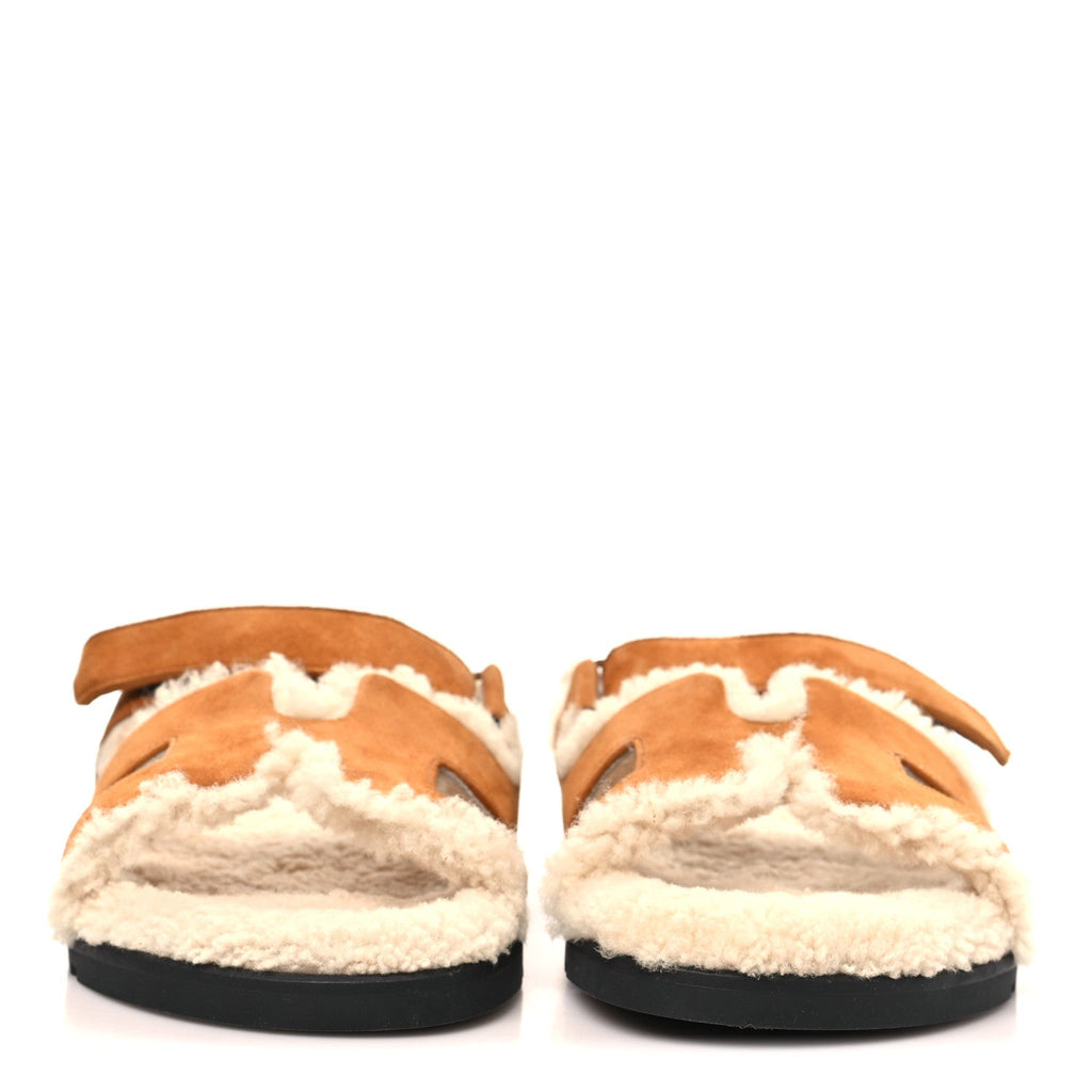 HERMES CHYPRE SANDALS NATUREL