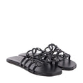 Loewe Petal Anagram Slide Vegetable-Tanned Calfskin - Black