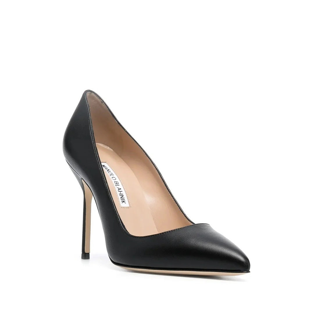 Manolo Blahnik BB Pointed-Toe Pumps - Black
