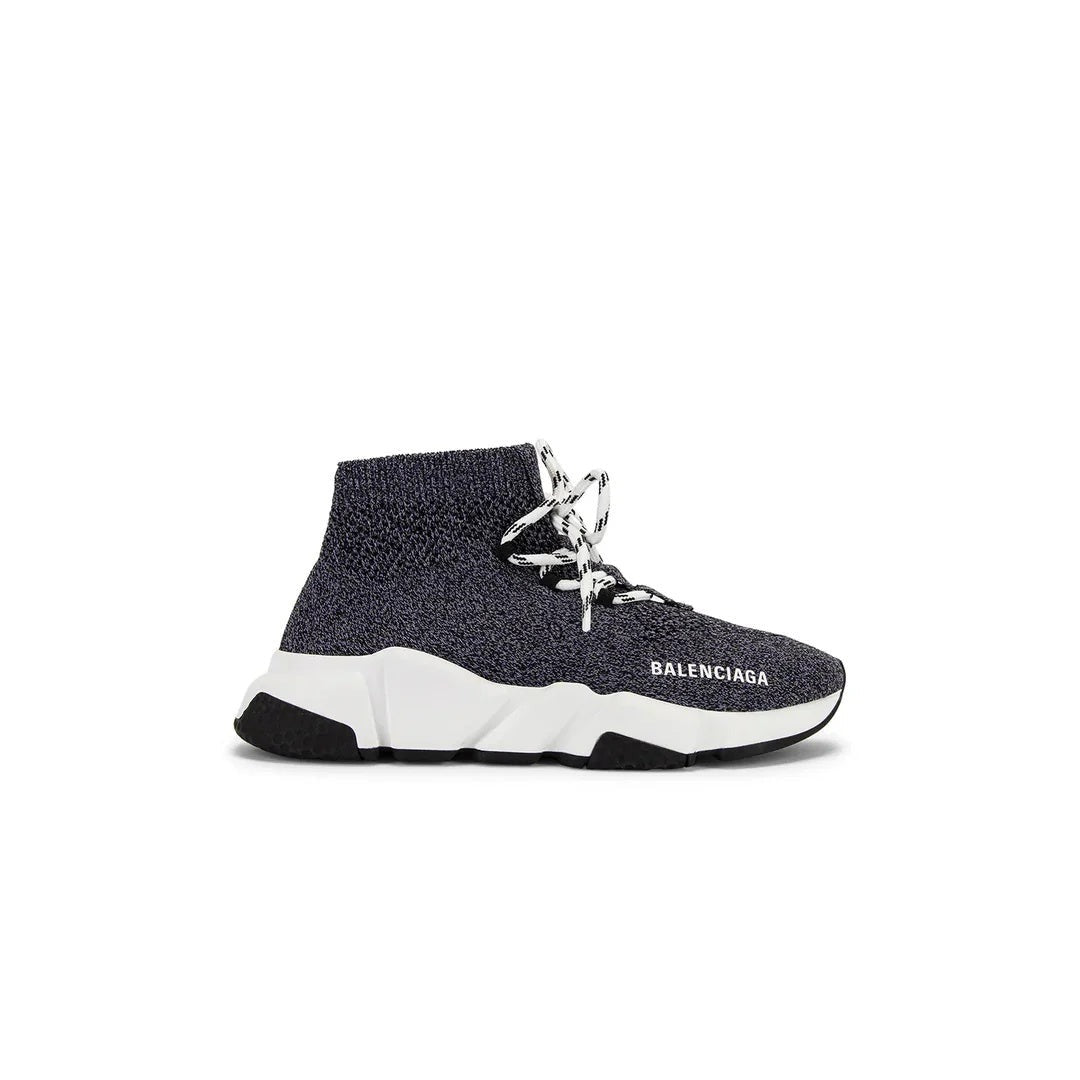 Balenciaga Speed Lace Up Sneakers - Grey/White