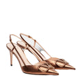 Valentino Garavani VLogo Signature Slingback Pumps - Bronze/Metallic
