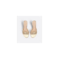 Christian Dior Cotton Strass Embroidered D-Way Heeled Sandal - Gold (different model - mules)