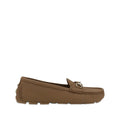 Gucci Horsebit-Embellished Webbing-Trimmed Suede Loafers - Light Brown/Tan