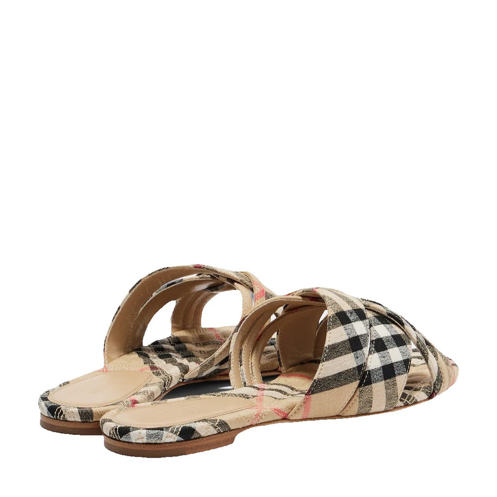 Burberry Vintage Check Slides - Beige