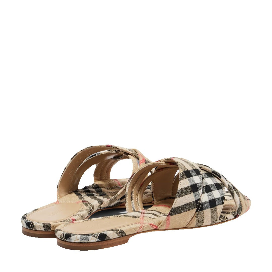 Burberry Vintage Check Slides - Beige