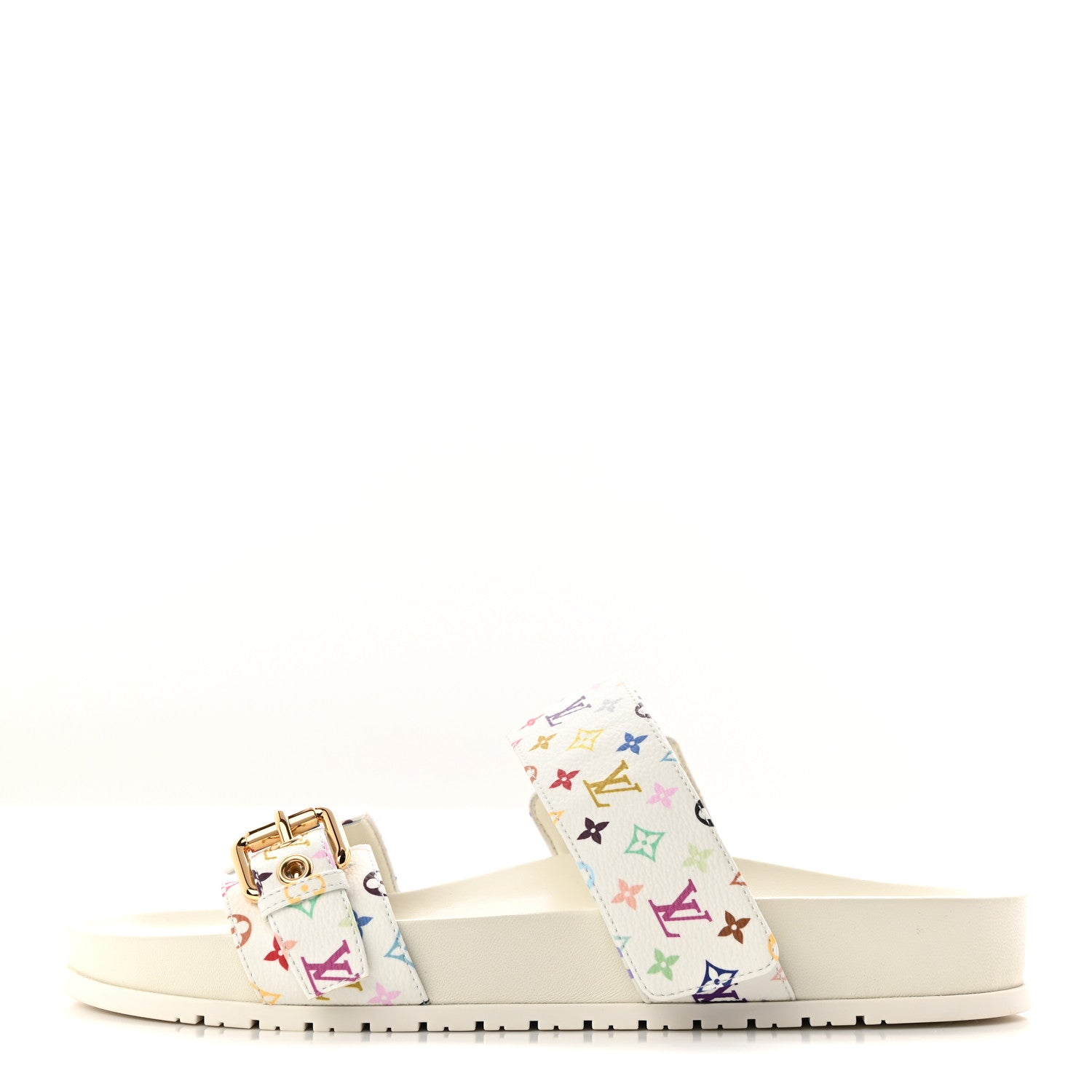LOUIS VUITTON LV X TM MONOGRAM MULTICOLOR BOM DIA COMFORT MULE WHITE