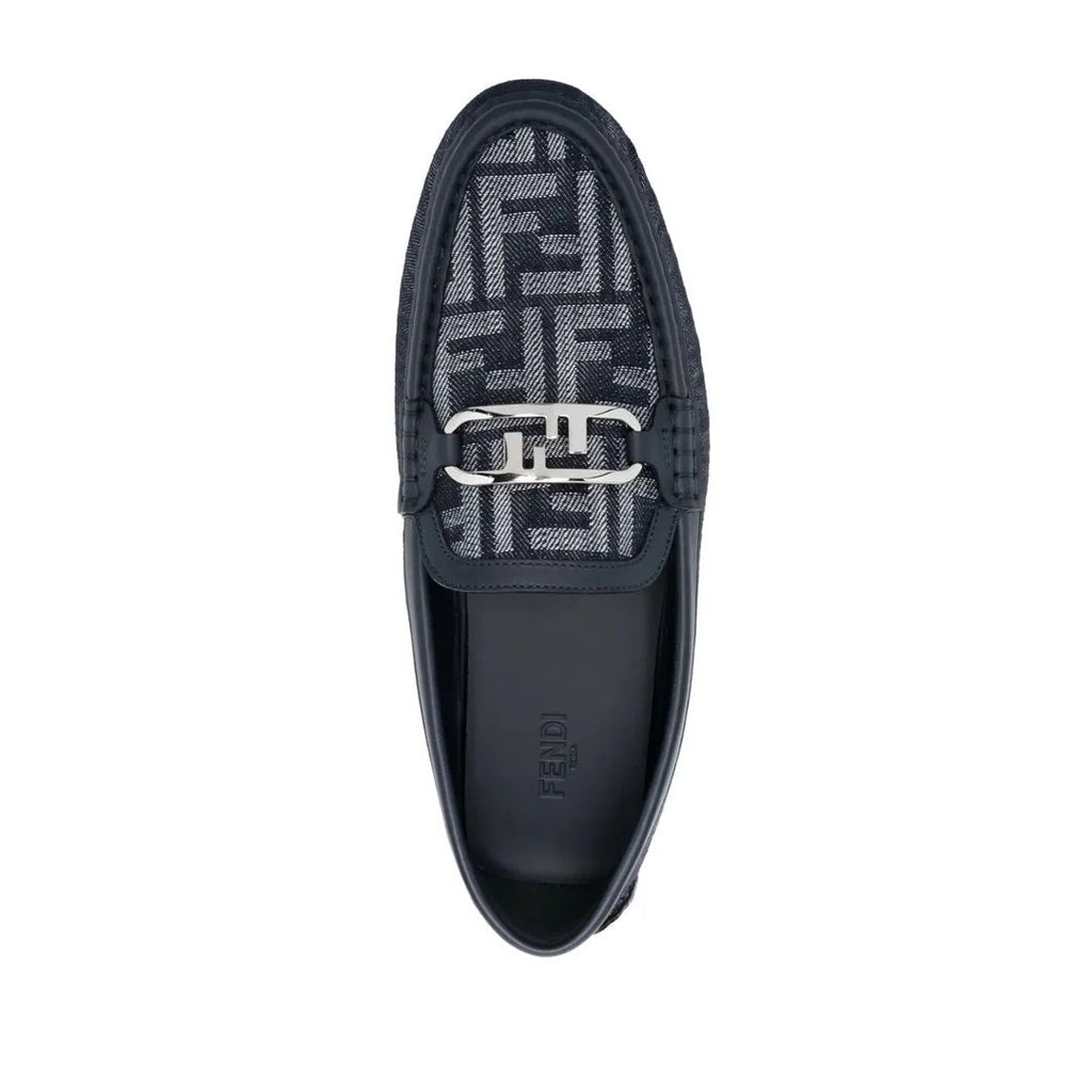 Fendi Flat Shoes Calfskin - Navy Blue