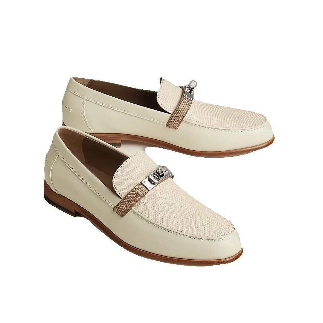 Hermès Destin Loafer - Cream/Beige