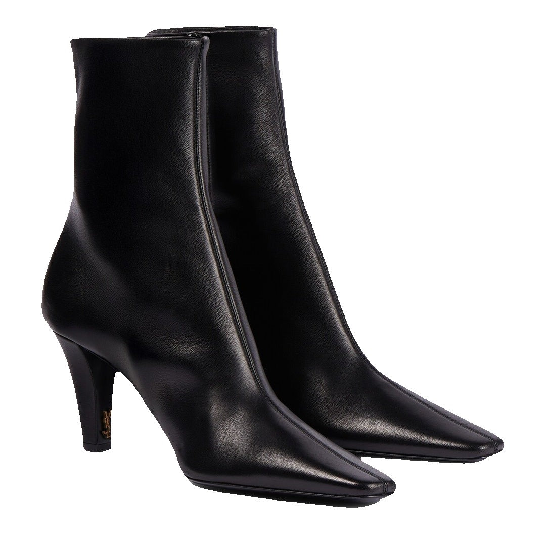 Saint Laurent 75mm Jill Boots - Black