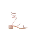 René Caovilla Frida Crystal-Embellished Strappy Slipper - Pink