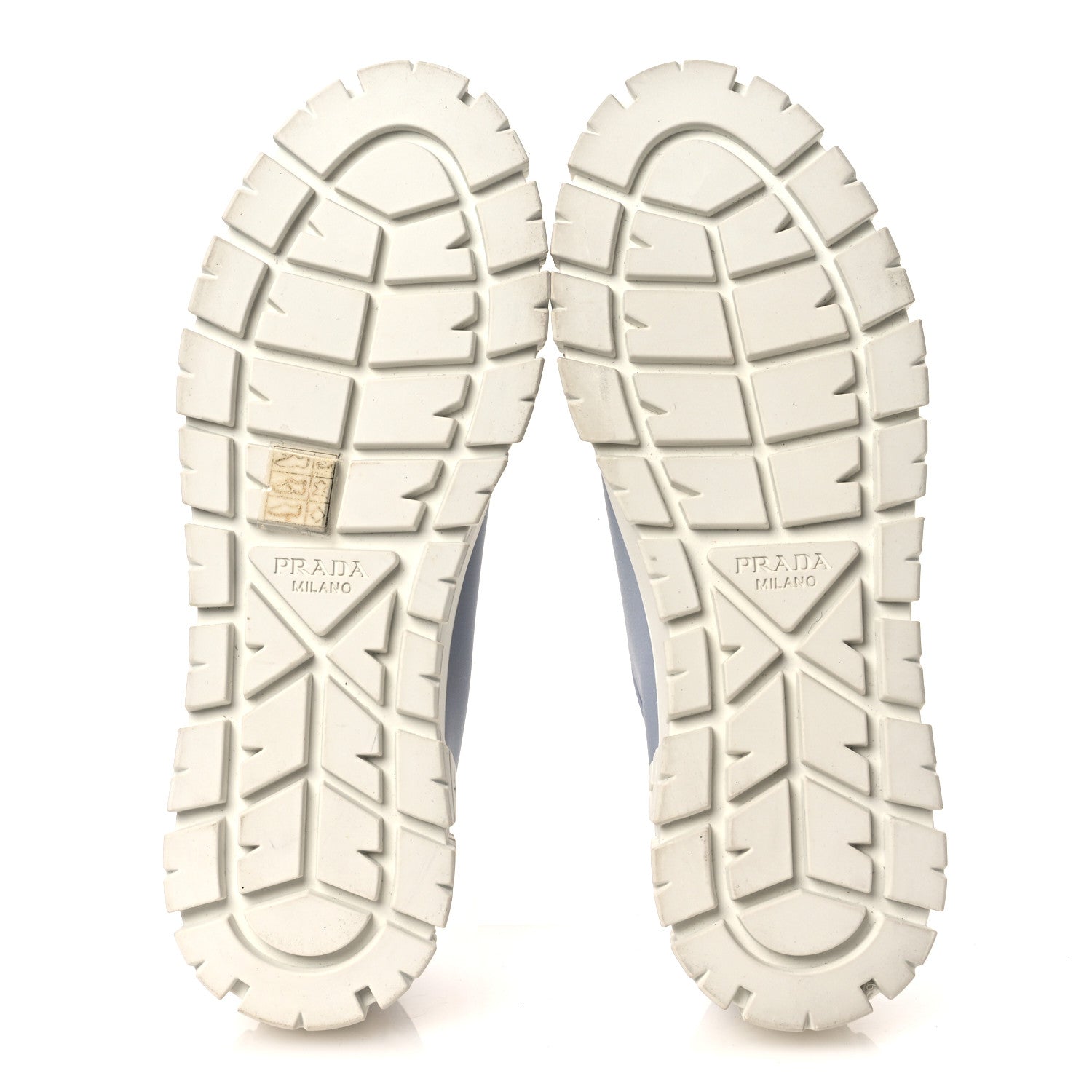 PRADA RE-NYLON GABARDINE TRIANGLE LOGO DOUBLE WHEEL SNEAKERS GREEN