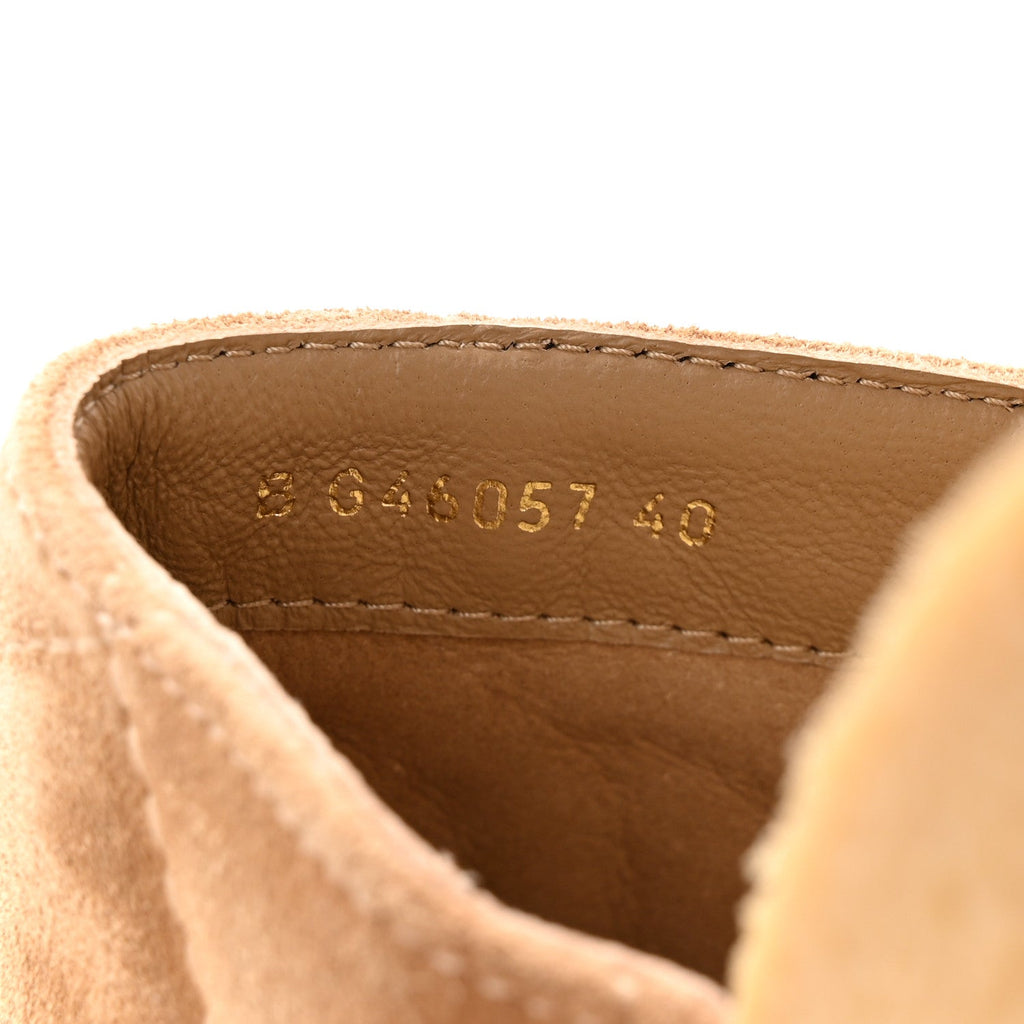 MIU MIU SUEDE MULES BEIGE