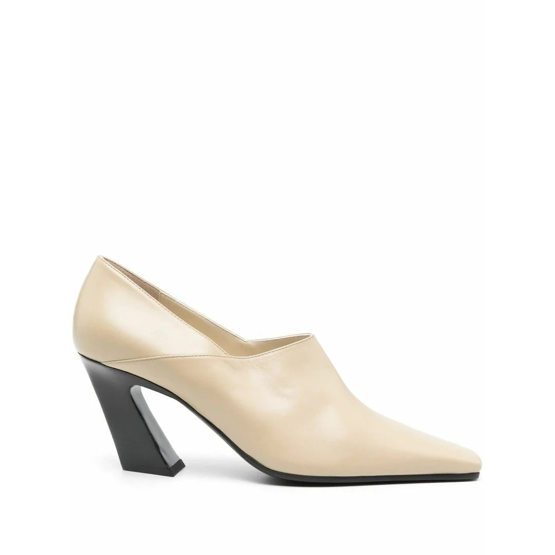 Bottega Veneta Almond 75Mm Pumps - Cream/Beige