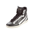 Saint Laurent Leather Panel Sneakers - Black/Silver