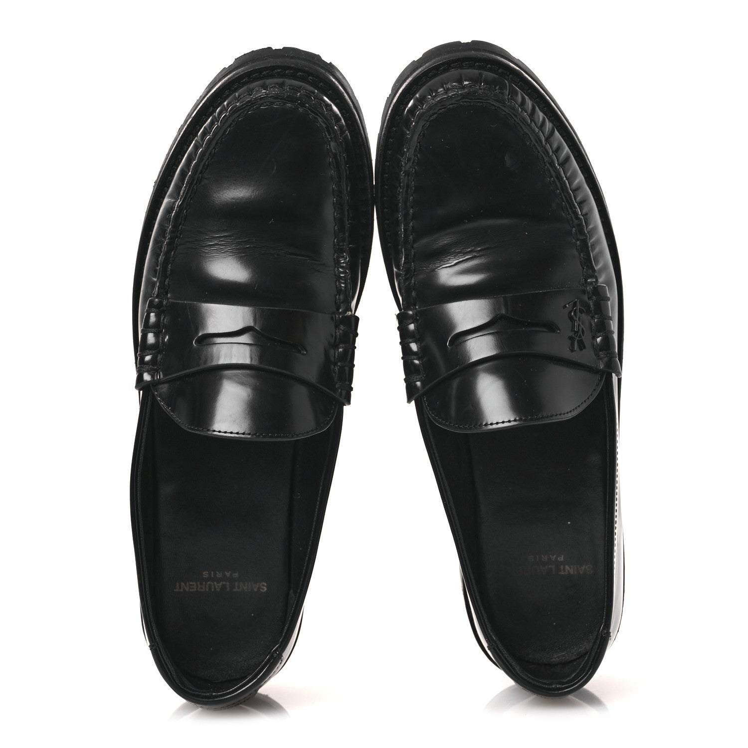 SAINT LAURENT TRIBUTE PLATFORM SANDALS BLACK