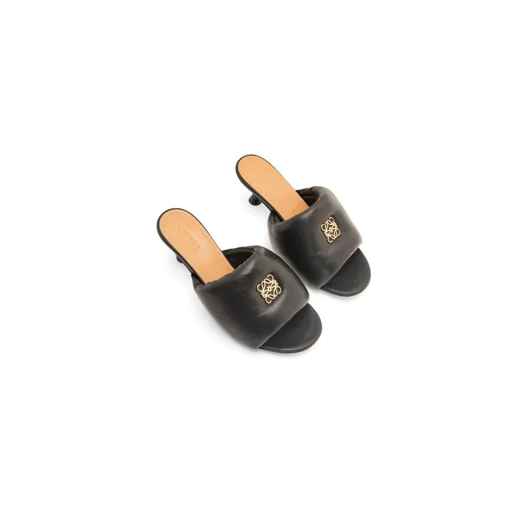 Loewe Sculptural Anagram Sandals - Black