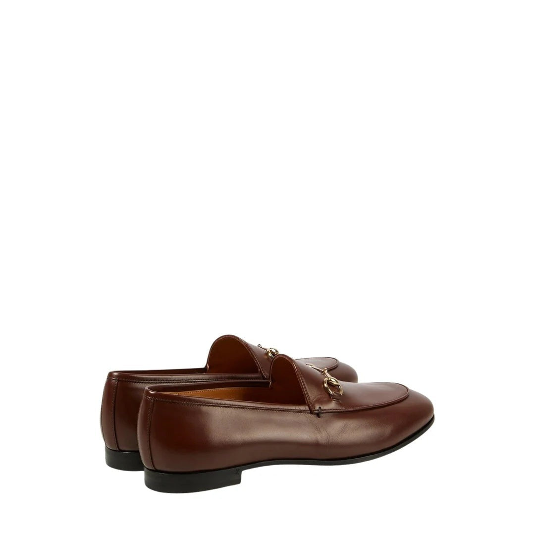 Gucci Jordaan Horsebit Loafers - Cognac/Tan