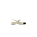 Miu Miu Pointed High Heels - Cream/Black