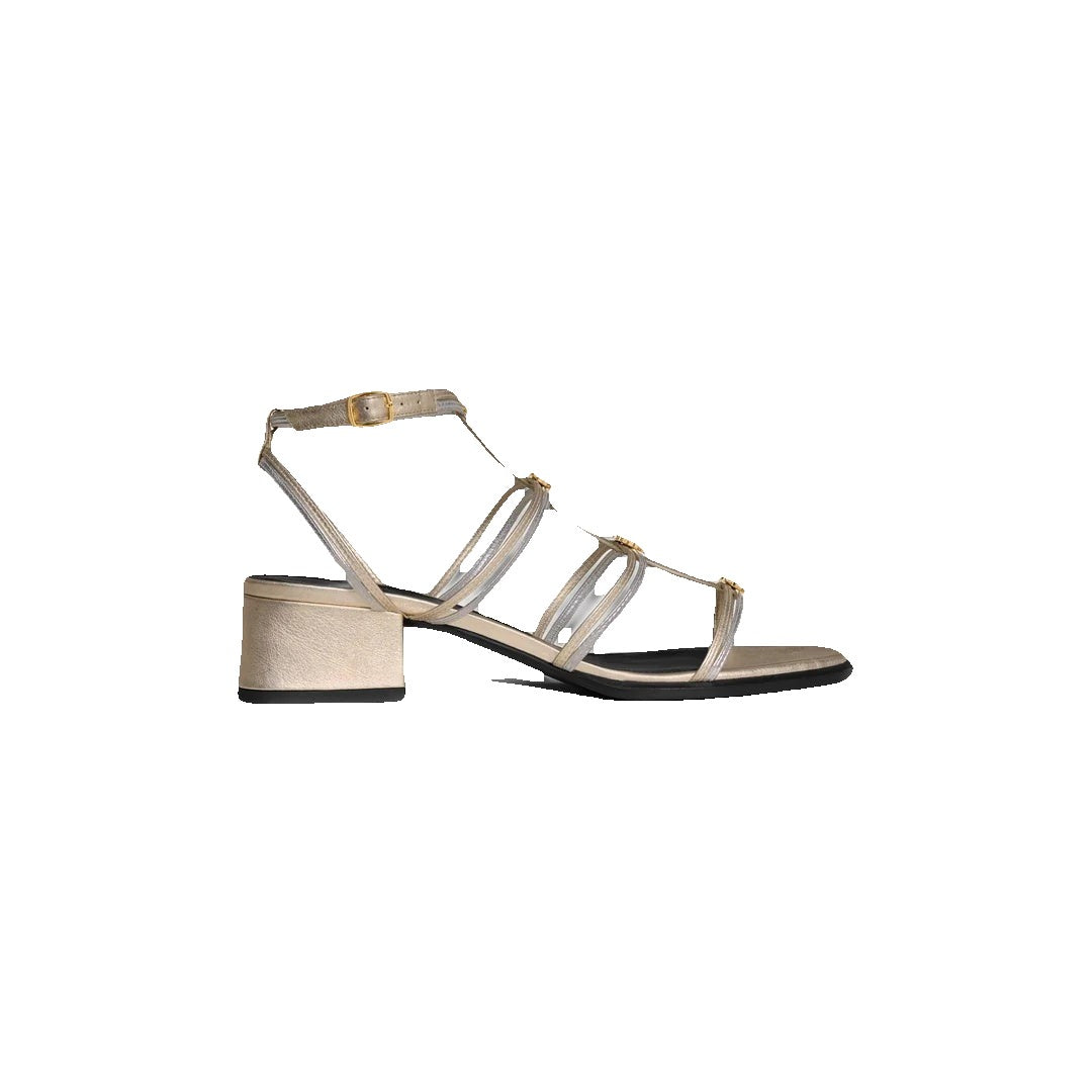 Celine Clemence Heeled Sandal - Gold