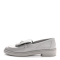 CHANEL CC TURNLOCK LOAFERS QUILTED LEATHER GREY SHW