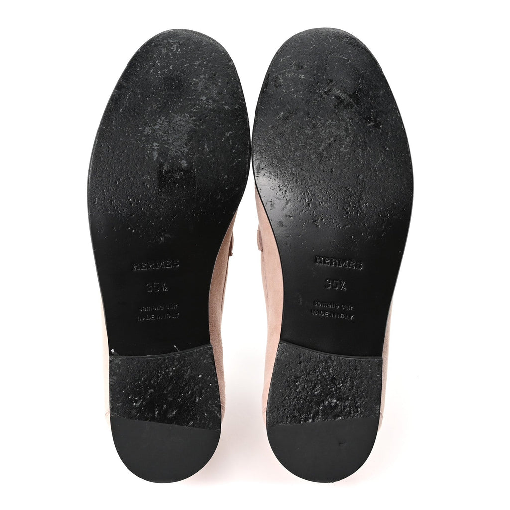 HERMES DESTIN LOAFER SUEDE ROSE OPALINE RGHW