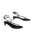Hermès Moonlight 40 Sandal - Black (different model - strappy kitten heel)
