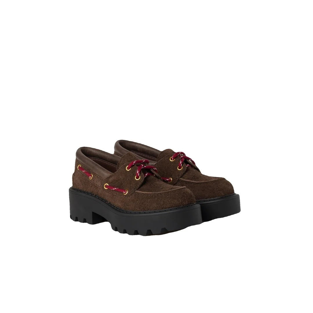 Miu Miu Suede Loafers - Dark Brown