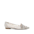 René Caovilla Cinderella 75mm Heel Shoe - Silver/Flat