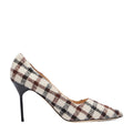 Manolo Blahnik BB 90 Checked Tweed Pumps - Cream