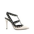 Valentino Garavani Rockstud Kidskin Pumps 100mm - Ivory/Cream
