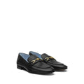 Versace Embellished Loafers - Black with gold horsebit (different model)